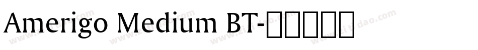 Amerigo Medium BT字体转换